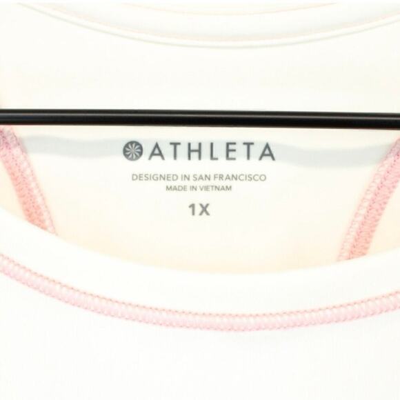 Athleta Shanti Printed Crop Tank Sea Spray Vintage Plum Size 1X NWT - Picture 4 of 8